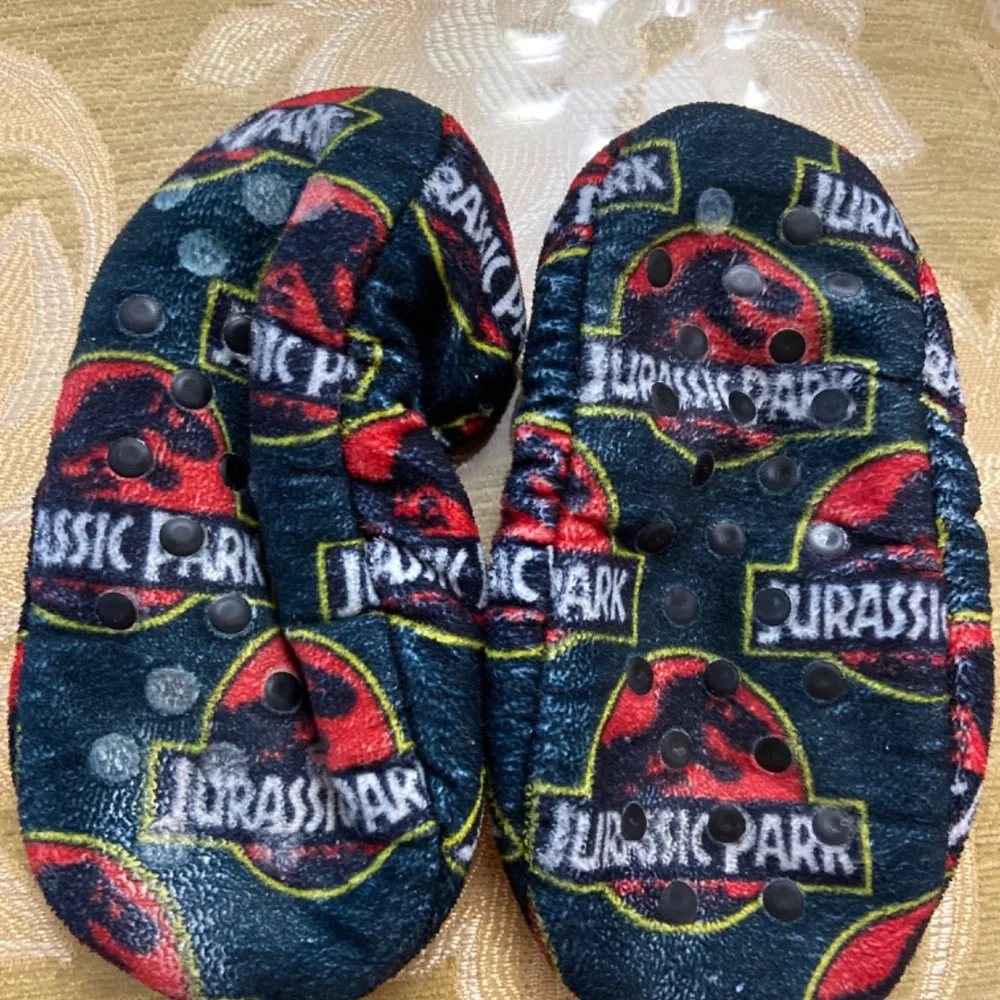 BUNDLE 2 DISNEY MICKEY & JURASSIC PARK TODDLER SLIPPERS SZ 9 DINOSAURS
